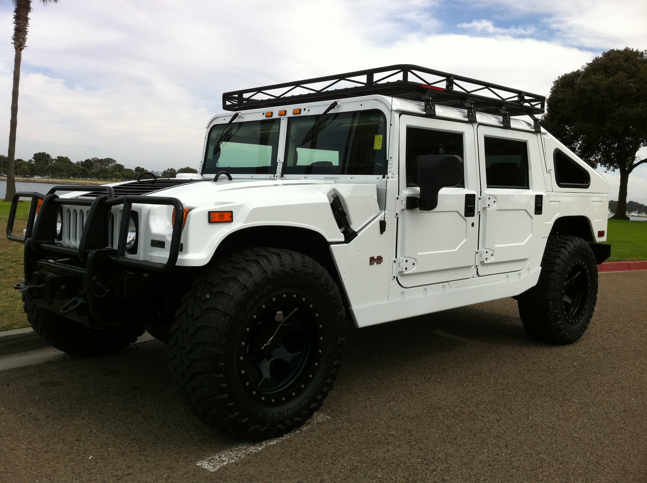 2006 hummer h1 4 door hardtop ksc4 with slantback shell,1 of 2 ever made the only white one original……sold