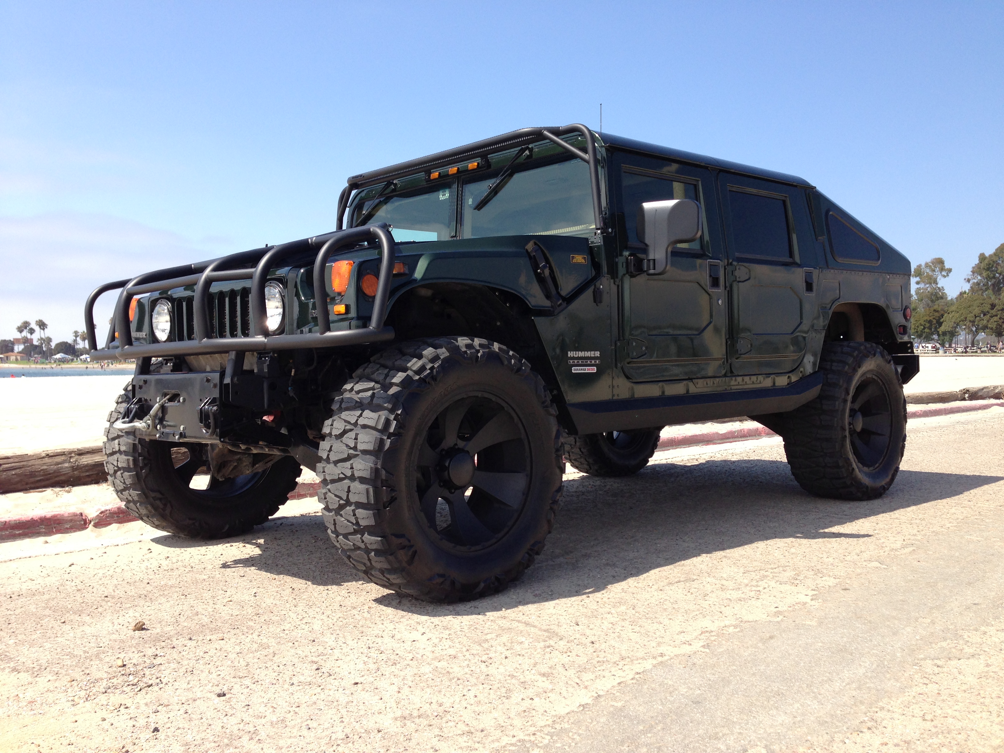 rare 1 of 1 2001 hummer h1hmc4 slant back duramax turbo diesel with allison transmission super clean…….sold